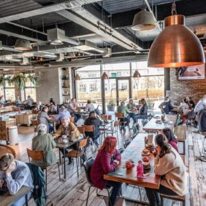 Coffee shop seating area